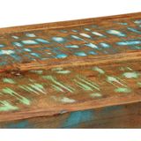 vidaXL - Wandschap - Massief Gerecycled Hout - Meerkleurig