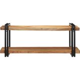 Wandregal 110x33x45 cm Massivholz Akazie Vidaxl