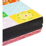 vidaXL - Wandplank - Meerkleurig - Natuurlijke Hout - Geometrisch Ontwerp