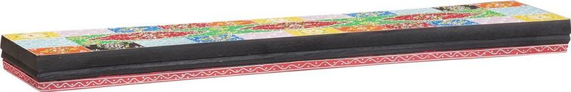 vidaXL - Wandplank - Meerkleurig - Natuurlijke Hout - Geometrisch Ontwerp