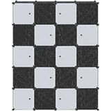 Schoenenrek - Hout - Zwart - 5 Laags