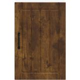 vidaXL - Keukenwandkast - Lucca - bewerkt - hout - gerookt - eikenkleurig