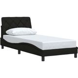 Vidaxl - Bettgestell ohne Matratze Schwarz 80x200 cm Stoff