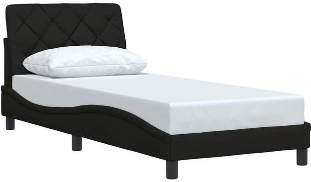 Vidaxl - Bettgestell ohne Matratze Schwarz 80x200 cm Stoff