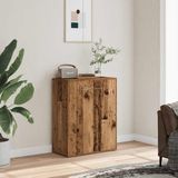 vidaXL - Dressoirx30x75 - cm - bewerkt - hout - oud - houtkleurig