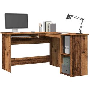 Hoekbureau Diever 120x140x75 cm donker bruin