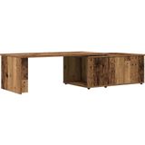 vidaXL Salontafel 150x50x35 cm bewerkt hout oud houtkleurig