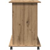 vidaXL Computerbureau - Bewerkt Hout - Eikenkleur - Ruimtebesparend