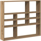 vidaXL Wandregal Artisan-Eiche 90x16x78 cm Holzwerkstoff