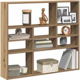 vidaXL Wandregal Artisan-Eiche 90x16x78 cm Holzwerkstoff