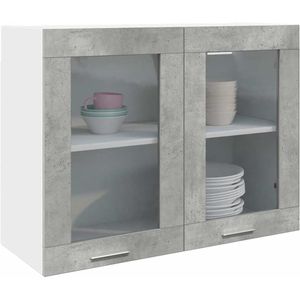 vidaXL - Hangkastx31x60 - cm - betongrijs