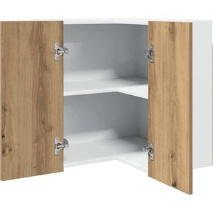 Onderkast met lade 80x46x81,5 cm bewerkt hout hoogglans grijs