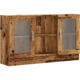 vidaXL - Dressoir - 120x30,5x70 - cm - bewerkt - hout - oud - houtkleurig