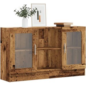 vidaXL - Dressoir - 120x30,5x70 - cm - bewerkt - hout - oud - houtkleurig