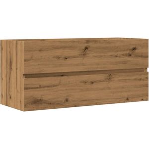 vidaXL Wastafelkast ,5x45 bewerkt hout artisanaal eikenkleur