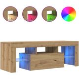 Vidaxl - TV-Schrank mit led Artisan-Eiche 120x36,5x40 cm Holzwerkstoff