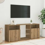 Vidaxl - TV-Schrank mit LED-Leuchten Artisan-Eiche 120x30x50 cm