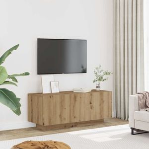 Tv-meubel 140x40,5x35 cm bewerkt hout gerookt eikenkleurig kopen