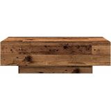 vidaXL Salontafel 100x49,5x31 cm bewerkt hout oud houtkleurig