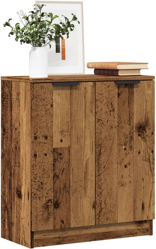 vidaXL - Dressoirx30x70 - cm - bewerkt - hout - oud - houtkleurig