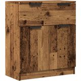 vidaXL - Dressoir - 60x30x70 - cm - bewerkt - hout - oud - houtkleurig