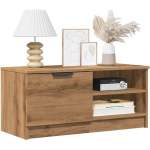 vidaXL Tv-meubelen 2 st 80x35x36,5 cm bewerkt hout artisanaal eiken