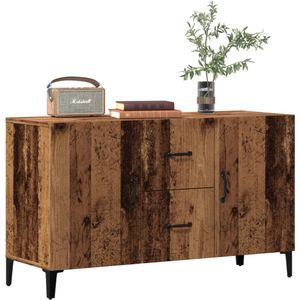 vidaXL - Dressoir - 100x36x60 - cm - bewerkt - hout - oud - houtkleurig