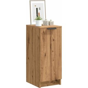 vidaXL - Schoenenkast - Eikenkleur - Bewerkte Hout - 4 Schappen