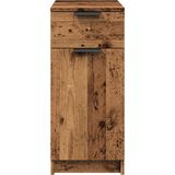 vidaXL Bureau - Houtkleurig - Bewerkt Hout - Stabiel en Duurzaam