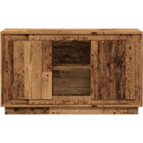 vidaXL Dressoir 102x35x60 cm bewerkt hout oud houtkleurig