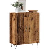 vidaXL - Dressoir - 69,5x34x90 - cm - bewerkt - hout - oud - houtkleurig