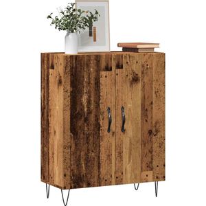vidaXL - Dressoir - 69,5x34x90 - cm - bewerkt - hout - oud - houtkleurig