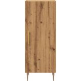vidaXL Dressoir 34,5x34x90 cm bewerkt hout artisanaal eikenkleurig