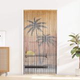 vidaXL - Insectengordijn - Bamboe - Palmboom Print - 100x200 cm