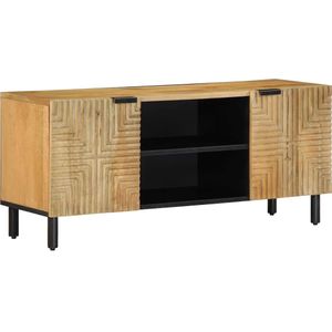 vidaXL - Tv-meubel - 105x33x46 - cm - massief - mangohout - bruin