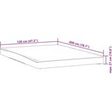 vidaXL - Matrasbeschermer - Waterdicht - Wit - Polyester