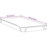 vidaXL - Matrasbeschermer - Waterdicht - Wit - Polyester