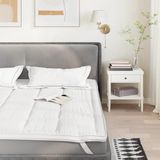 vidaXL Matrasbeschermer - Wit - Microvezel - Ademend