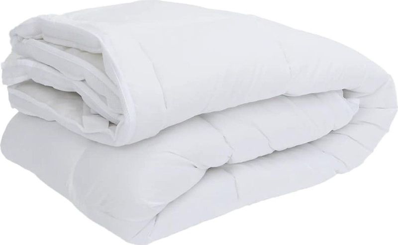 vidaXL Matrasbeschermer - Wit - Microvezel - Ademend