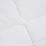 vidaXL Matrasbeschermer - Wit - Microvezel - Ademend - 180x220 cm