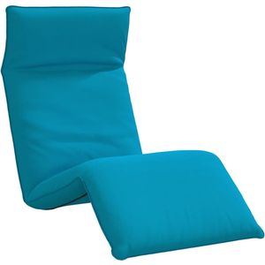 vidaXL Ligstoel inklapbaar 175x54x8,5 cm oxford stof lichtblauw