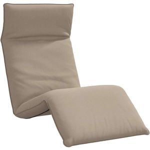 vidaXL Sonnenliege Klappbar Taupe 175x54x8,5 cm Oxford-Gewebe