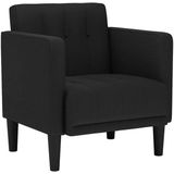 Sessel mit Armlehnen Schwarz 53 cm Stoff Vidaxl