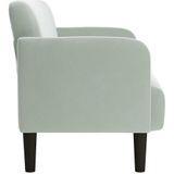 vidaXL Zweisitzer-Sofa Hellgrau 109 cm Samt