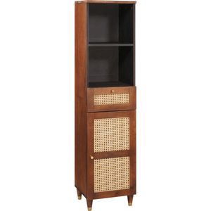 vidaXL - Dressoir - Bruin - Massief Mangohout - Met Lade en Plank