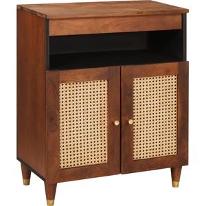 vidaXL Dressoir - Bruin - Bamboe en Massief Mango Hout