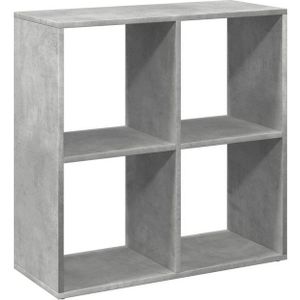 Boekenkast - Geometrisch - Bewerkt Hout - 4 Vakken