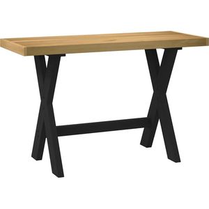 vidaXL Bureau NOAIN X-vormige poten 120x50x75 cm massief hout