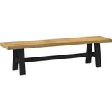 vidaXL Eetbank NOAIN A-vormige poten 180x40x45 cm massief hout