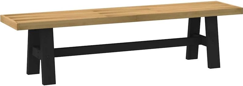 vidaXL Eetbank NOAIN A-vormige poten 180x40x45 cm massief hout